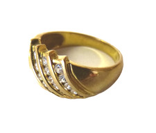 Prächtiger Damenring GGold 333 weisse Steine 3,5 g. - RW 56 (17,8 mm Ø), RG 16