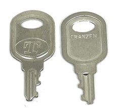 FRANZEN Schlüssel 2 Stück TRAVELLER Koffer Aktentasche ERSATZTEIL unbenutzt NEU
