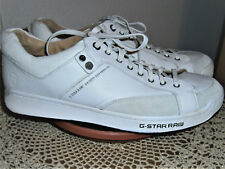 Herren G-STAR RAW Echt LEDER SCHUHE/BOOTS Gr. 44 weiß gebraucht...
