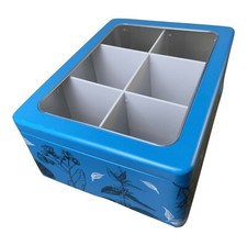 Teebeutelbox blau teedose - teebeutelbox,