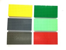 Lego® 1x Basic Platten 8x16 dick rot grün gelb schwarz grau Stein Bauplatte 4204