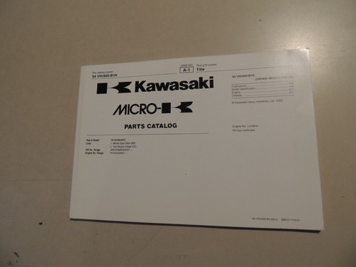 Parts catalog list kawasaki - parts,