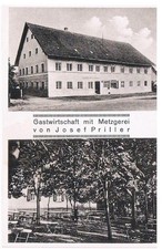 AK Altdorf - Kreis Landshut - Gastwirtschaft mit Metzgerei Josef Priller um 1930