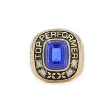 College Ring mit Brillanten