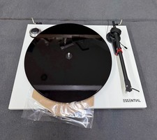 Pro-ject ESSENTIAL III PHONO Vinyl Plattenspieler weiß Ortofon OM10 Tonabnehmer #OP