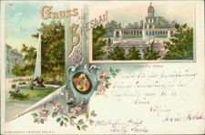 Ansichtskarte Breslau Liebich's Höhe 1897 Wappen  (Nr.988)