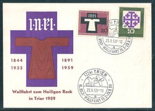 Sonderkarte Heiliger Rock Trier 1959. - 714