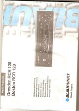 Betriebsanleitung Handbuch Blaupunkt Dresden RCR 128 Boston RCR 128 Ausg 3/ 1998