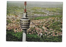 N663 AK Stuttgart Luftbild Fernsehturm und Stadt gelaufen 1967