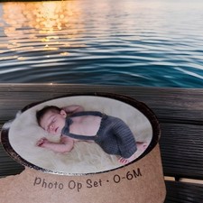 Neu für Baby FOTOSHOOTING Gr. 0-6 Mon 50 56 62 So Dorable Photo OP Strick Set