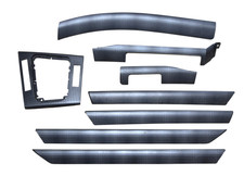 BMW E46 Limousine Touring Set Dekorleisten Interieurleisten Graphit Matt