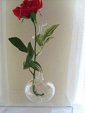 Rosenvase Lauscha Glas