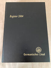 GERMANISCHER LLOYD Registerbuch 2004 +CD Tip Top Deutsch/Englisch MARITM Rarität