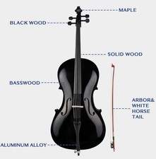 Ktaxon Full-Size Cello, Black