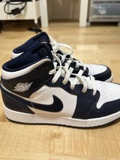 NIKE AIR JORDAN 1 MID "OBSIDIAN" TRAINERS
