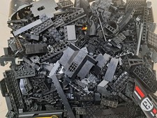 LEGO® Steine gemischt Kiloware Konvolut Farbe SCHWARZ Black - 1,3 kg