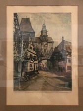 Fritz Hartmann Original Farb-Radierung 57x44cm G-7361