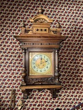 Große Gustav Becker Wanduhr Werk überholt um 1880