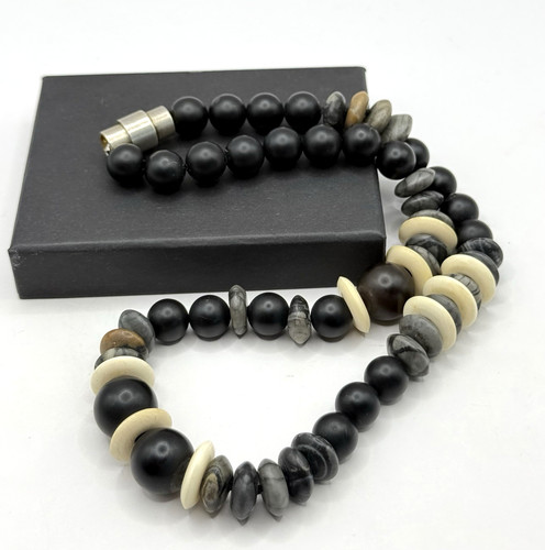 Onyx halskette mit - halskette,