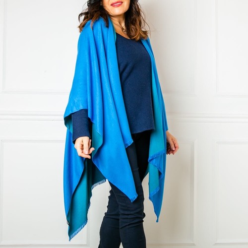 Cashmere feel poncho - feel,