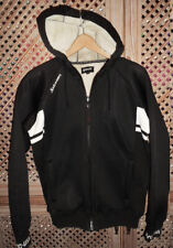 wie NEU!! warme SCHOTT NYC Jacke mit Kapuze Gr. 14 / S / 48 schwarz weiß