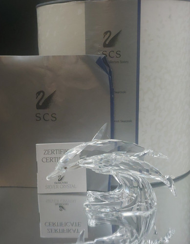 Swarovski lead dolphins - me,