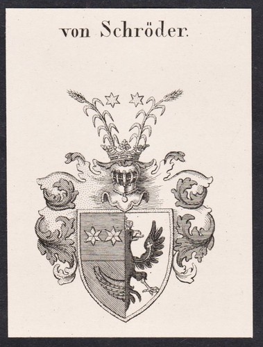 Schröder wappen coat arms - schröder,