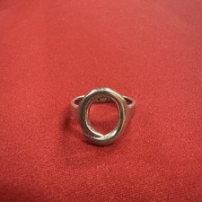 Sterling Silver 925 Thailand Open Circle Ring Size 7