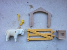 Playmobil 3412 Schäfer mit Schafherde 5 Ersatzteile Schaf Pfeife Fussbank Zaun