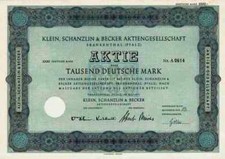 Klein Schanzlin Becker 1951  Frankenthal Pegnitz Nürnberg 1000DM KSB Pumpen AMAG