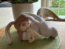 ?Spieluhr Nicotoy Hase liegend blau creme ?Guten Abend, gute Nacht