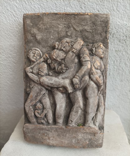Relief indien götter - götter,, akt