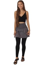 Minirock aus Baumwolle, Bund