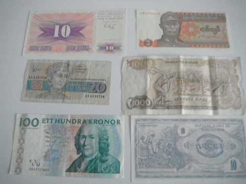 Alte geldscheine banknoten - alte,