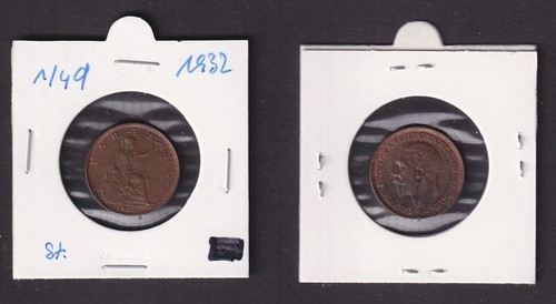 Farthing kupfer münze - kupfer,