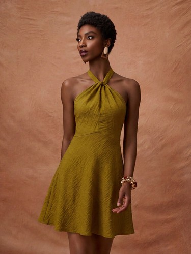 Elegantes damen kleid mit - elegantes,