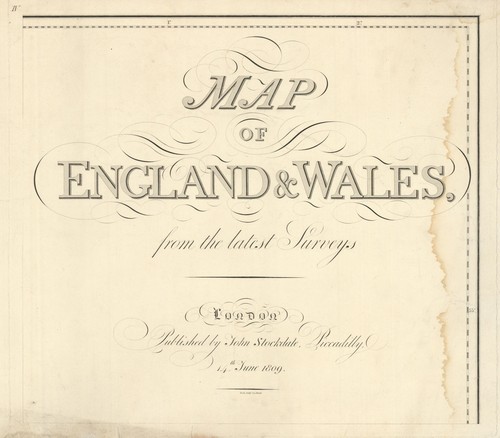 Karte von england - von, aus