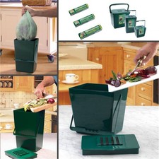 Komposteimer Biomülleimer Abfalleimer mit Aktivkohlefilter und Biomüllbeutel