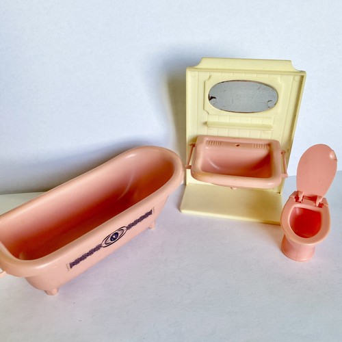 Puppen vintage badezimmer - vintage,