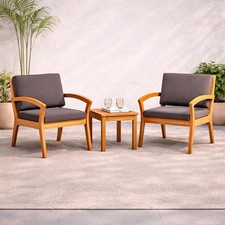 Bistro Set 3 teilig mit Kissen