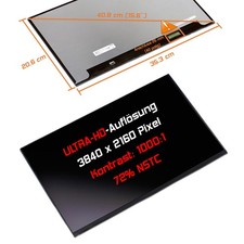 15,6" 4K UHD LED Ersatz Display matt für NE156QUM-N64 (BOE07D9) 72% Gamut 