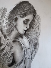 Bleistift Zeichnung Engel