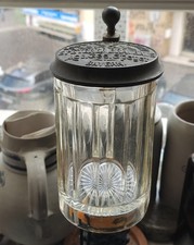 Speyer Bierkrug  Bierglas Zinndeckel Brauerei DOM BRÄU, Speyerer Bräuhaus Act.