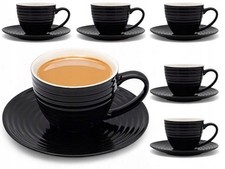 6x Porzellan Kaffee Tassen mit