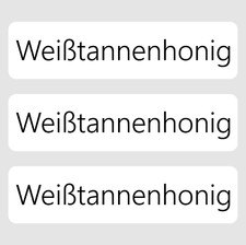 Weißtannenhonig  Aufkleber selbstklebend   für DIB Honigglas Imker Etiketten 