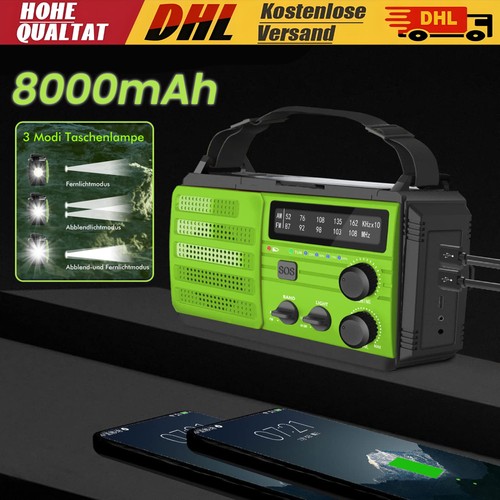 Radio solar 8000mah - radio,