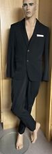 Herren Anzug 3 tlg. Sakko Hose Westen Gr. 52 Schwarz w. neu NP 159,00 €
