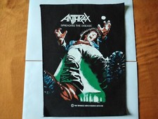 ANTHRAX  BACKPATCH Original 1987 Vintage Rückenaufnäher 36x28x25cm S.O.D. METAL 