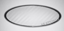 Folie 126x48mm carbon weiß - 2x,