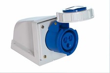 91407 Steckdose CEE 16A 230V IP67 3polig Wandsteckdose  